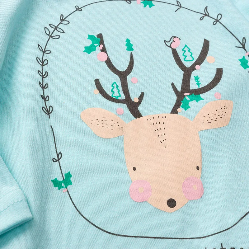 

3pcs Baby Boy Girl Clothes Merry Christmas Romper+pants+Hat Outfit Clothing Set 3 Styles