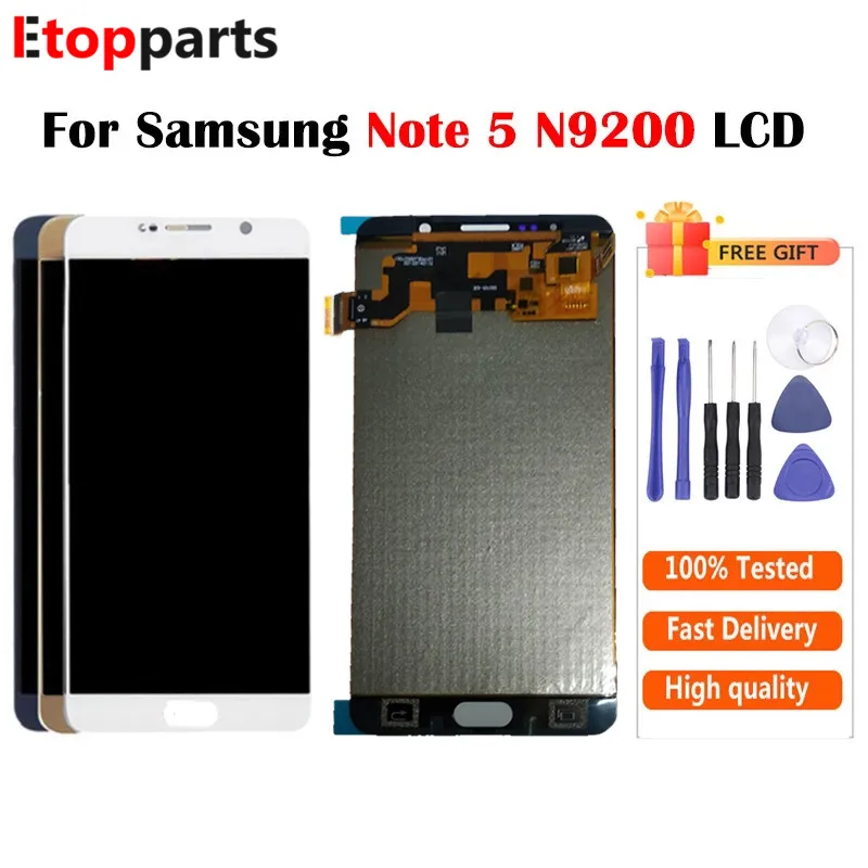 Для Samsung Galaxy Note 5 N920A N9200 SM N920 N920C ЖК дисплей + сенсорный экран дигитайзер в сборе