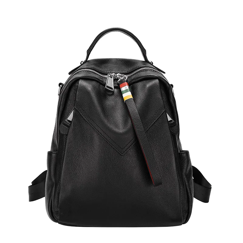 

WOONAM Women Fashion Bag Top Hide Genuine Calf Leather Backpack bag WB1115