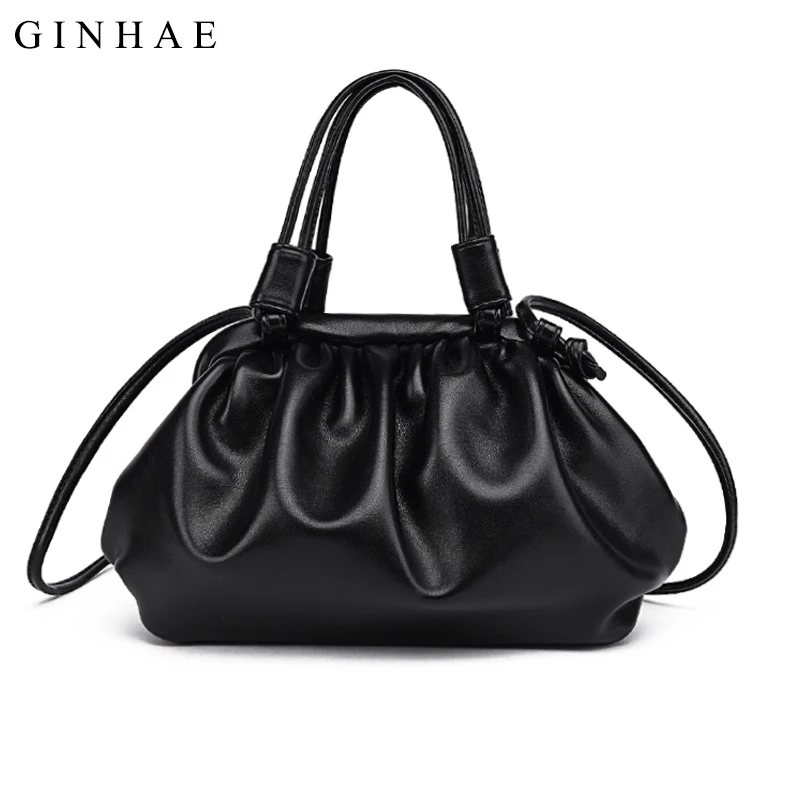 Красочная женская сумка тоут с рюшами дизайнерские высококачественные Сумки из