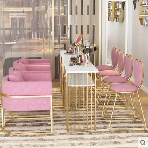 Маникюрный Стол в скандинавском стиле с сеткой красный по специальной цене