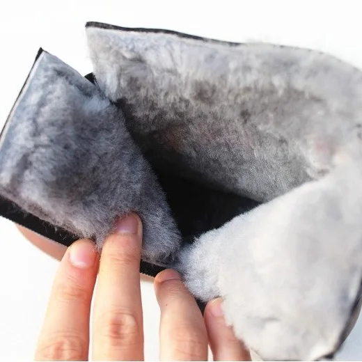 Кожаные туфли Careaymade из чистой шерсти на среднем высоком каблуке оригинальная