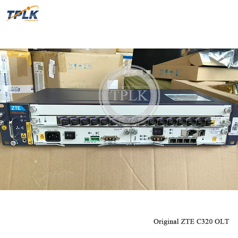 Горячая zte C320 GPON EPON OLTwith 1GE 1* SMX+ 1* коляска+ 16 портов GTGH C+ плата(16 шт. SFP модуль