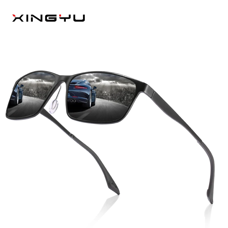 

XINGYU New Design Aluminum Magnesium Sunglasses Men Polarized Square Driving Sun Glasses Male Eyewear okulary zonnebril heren