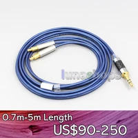 ln006794 high definition 99 pure silver earphone cable for audio technica ath adx5000 msr7b 770h 990h esw950 sr9 es750 esw990