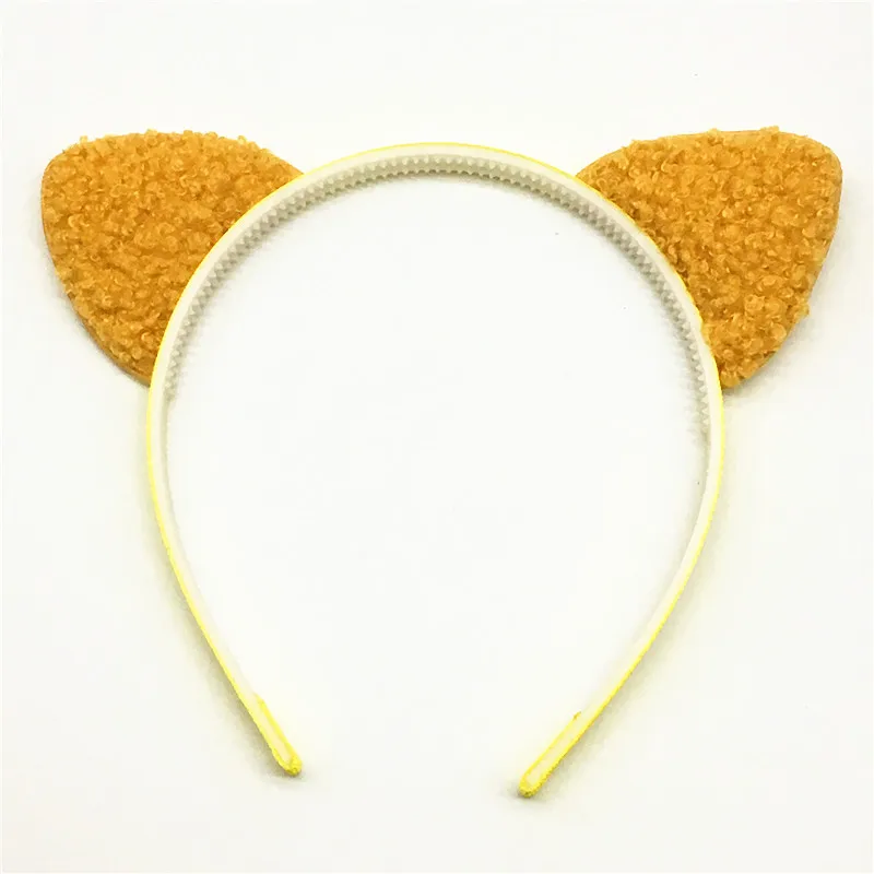 Милый пушистый обруч для волос с кроличьими ушками красивые головные уборы