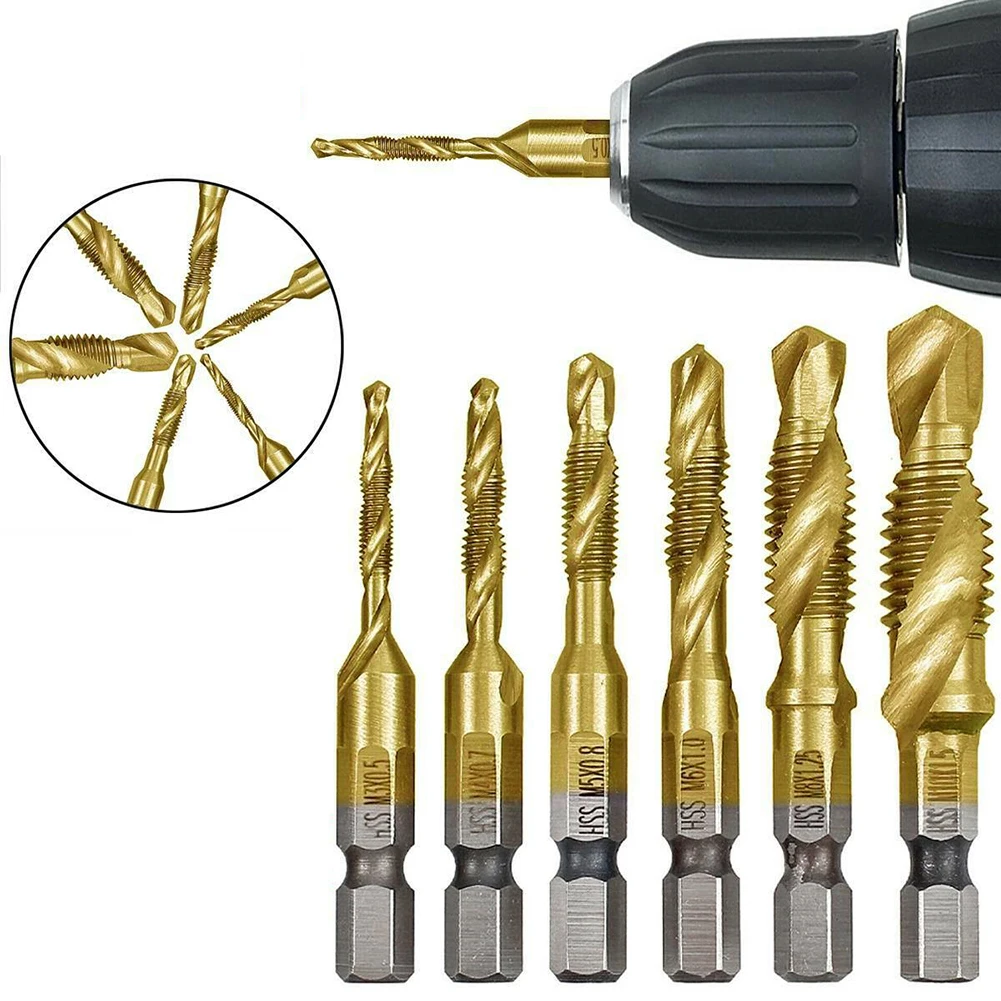 

Woodworking Drill Bits High hardness Hex Shank Screw Thread Tap Drill Bit