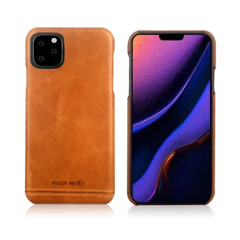 Чехол из натуральной кожи для iPhone 11/Pro/Max, роскошный жесткий защитный чехол для iPhone 11 Pro Max