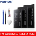 Аккумулятор NOHON A1578 A1579 для Apple Watch Series 1 2 3 4 5 6 SE батарея A1760 A1761 A1847 A1848 A2058 A2059, 38 мм 42 мм 40 мм 44 мм
