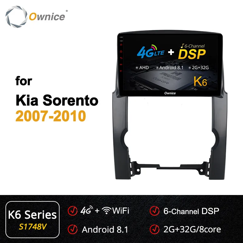 S1748 K6 Ownice Восьмиядерный Android 9,0 DSP 360 Panorama автомобильный dvd k3 k5 k6 для kia sorento 2010-2013 автомобильный стерео gps Navi головное устройство 4G SPDIF - Цвет: S1748 K6