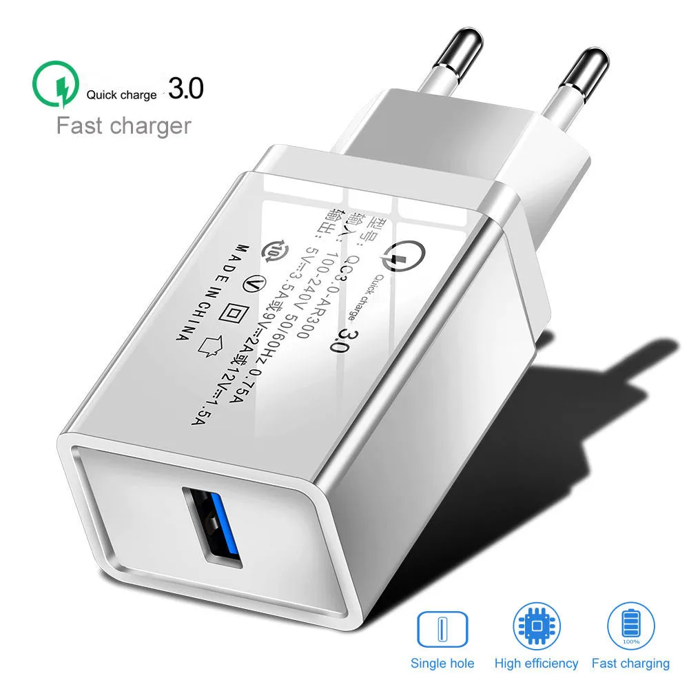 Quick Charge 3,0 USB зарядное устройство для iPhone 7 8X11 iPad настенное зарядное устройство для мобильного телефона Быстрая зарядка для Xiaom mi note 10 samsung S10 9