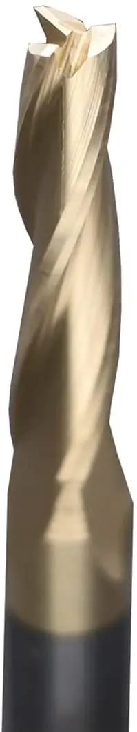 

D-T3520 3 Flute Tapered Angle Flat Bottom CNC 2D and 3D Carving 1.0 Deg ZRN Coated Up Cut shank 1/4"