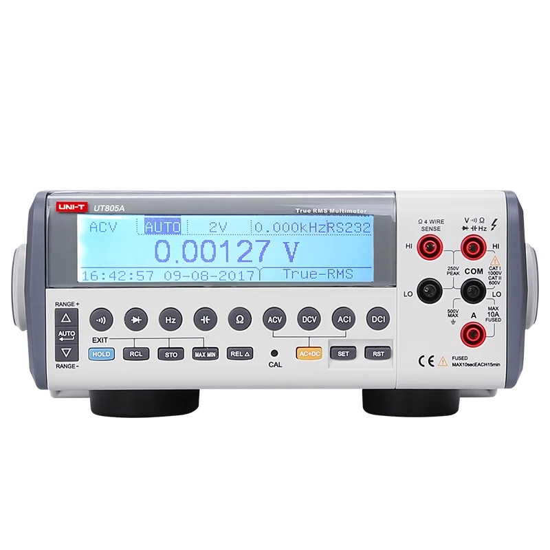 

UNI-T UT804 UT805ATrue RMS Bench Type Digital Multimeter DC/AC Voltage Current Meter Capacitor Frequency Temperature Tester