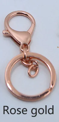 Rose gold Meetee, 5 шт., металлические уплотнительные кольца, пряжки, сделай сам, карабин, карабин, брелок, пряжка, ремесло, рюкзак, сумка, запчасти, ювелирные аксессуары, BD332 - Цвет: Rose gold