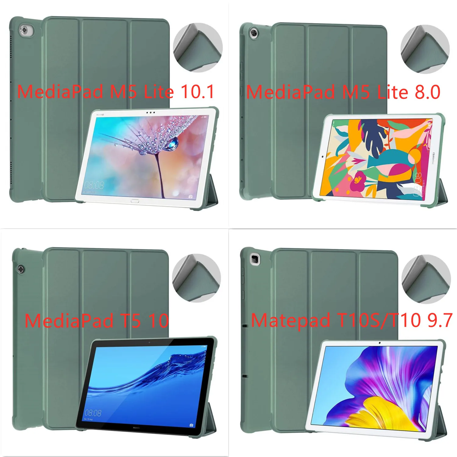 for huawei mediapad m5 lite 108 0 case for matepad t10s t5 10 10 4 smart wakeup dormancy cover for huawei matepad pro 10 8 case free global shipping