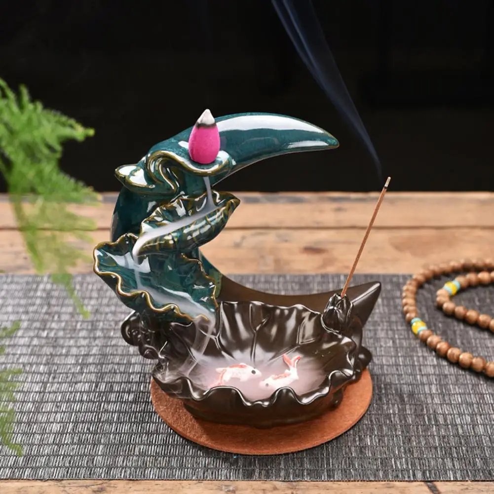 

Incense Burner Eco-friendly Decorative Ceramic Handcrafted Beautiful Censer Holder for Decorating