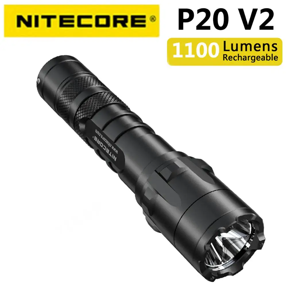Светодиодный высокопроизводительный тактический фонарик NITECORE P20 v2 1100 Люмен CREE