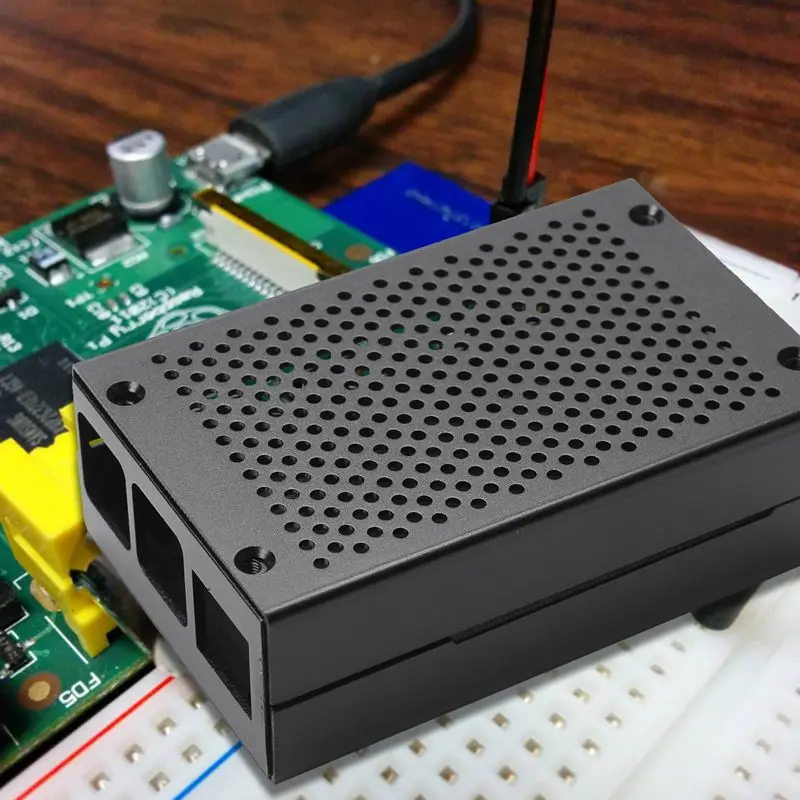 Металлический корпус защитный Футляр чехол из алюминиевого сплава для Raspberry Pi 4 |