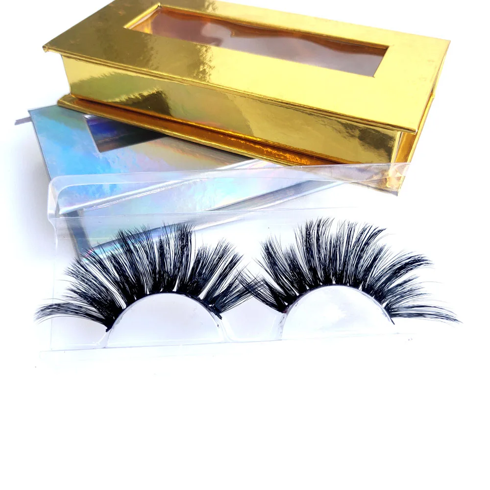 Luxury 5D Chemical Fiber Natural Soft False Eyelashes New Beauty Makeup Multicolor Exquisite Box Packaging Can Be Wholesale