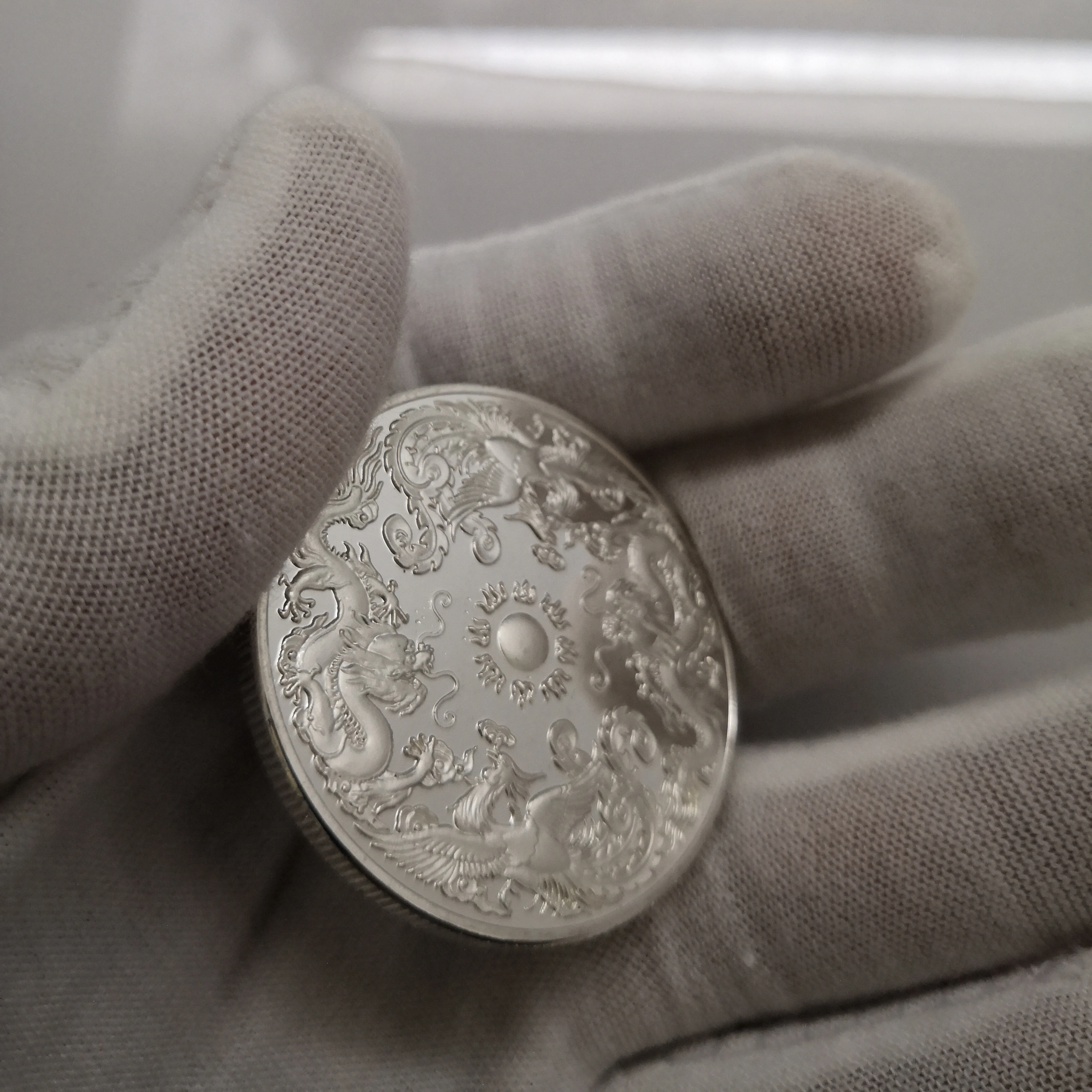 Новая модель процветание принесено драконом и Фениксом традиционная памятная