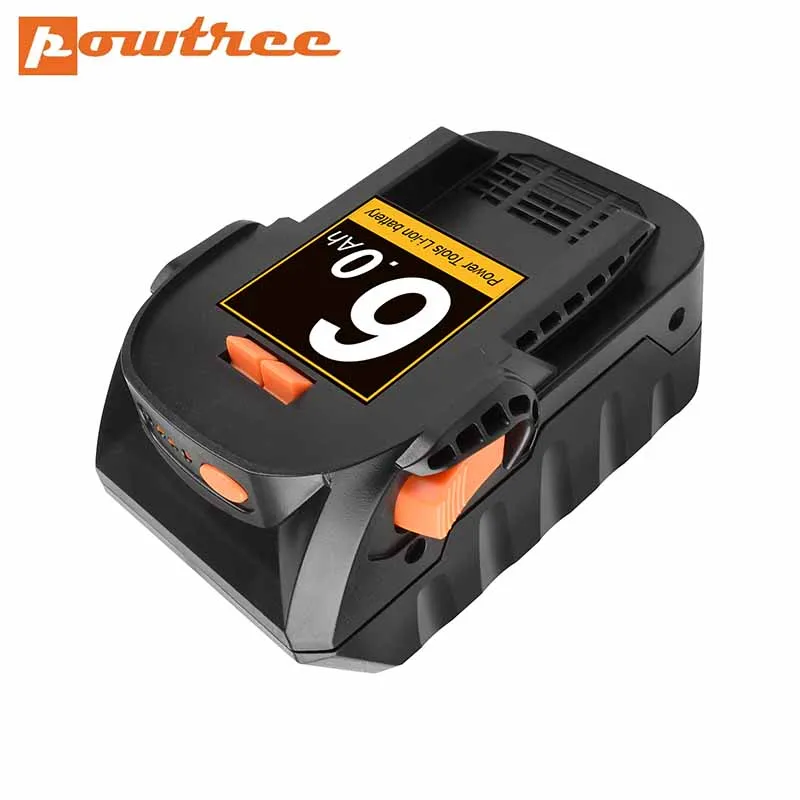 

Powtree 18V Li-ion For RIDGID R840083 R840085 R840086 R840087 6000mAh Rechargeable Power Tool Battery Series AEG Series Battery