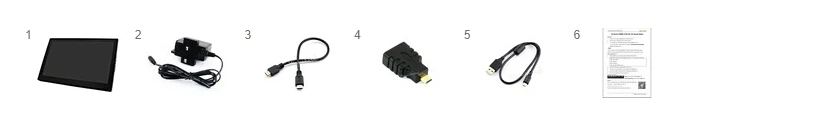 Waveshare 13,3 дюймов, ips, 1920*1080, емкостный сенсорный экран с закаленным стеклом, SupportsRaspberry Pi, BB Черный, Настольный