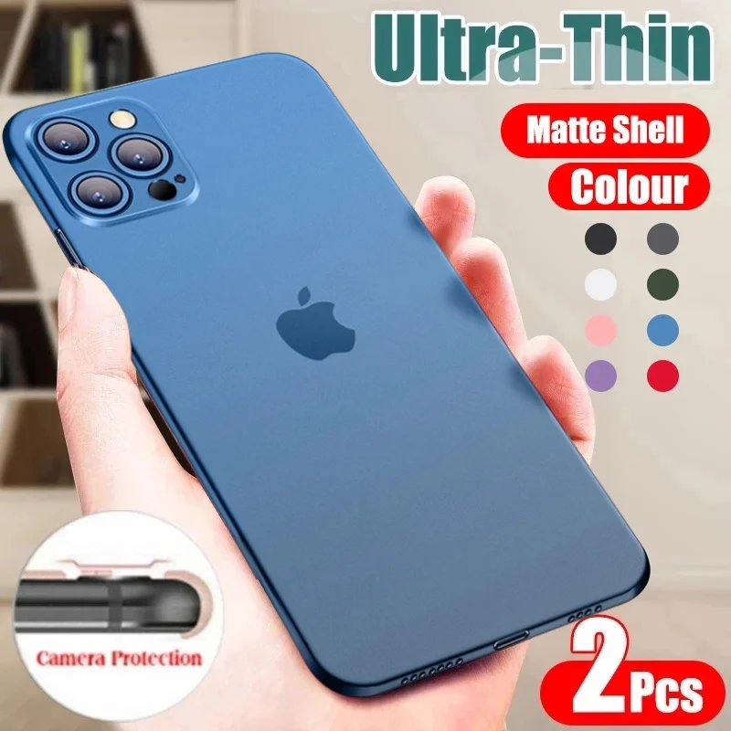 

Ультратонкий полипропиленовый чехол для iphone 12 mini 11 Pro Max X XR XS Max, матовый чехол для телефона iphone SE 2020 8 7 6 6s PLus, противоударный чехол