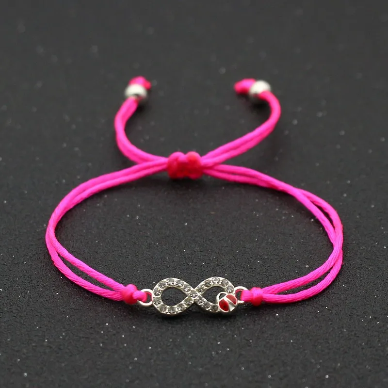 Мозаика Кристалл счастливый цифровой 8 Бесконечность Браслеты для женщин