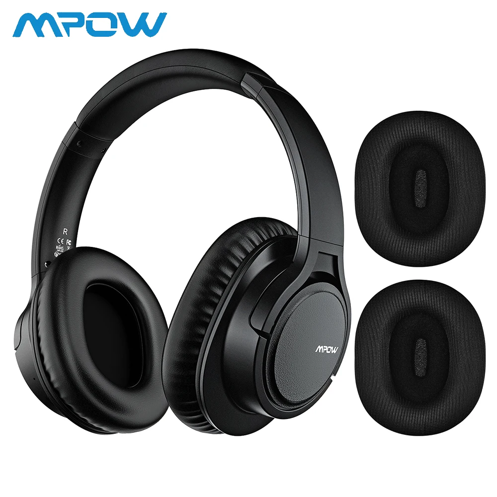 Mpow H7 Bluetooth наушники Сменные бас звук стерео беспроводные с микрофоном гарнитура