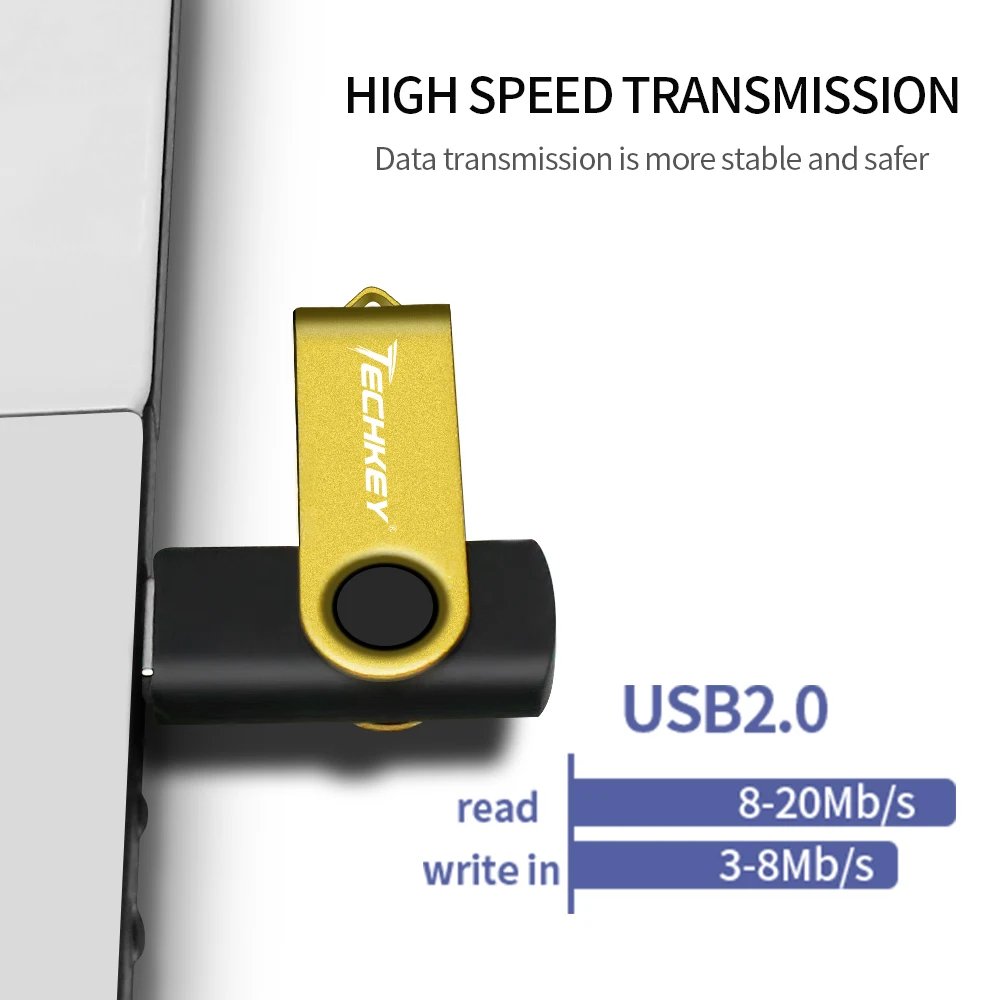 USB флеш-накопитель TECHKEY 2018 4 ГБ 8 16 32 флешка карта памяти cel usb 100% реальная емкость 2 0