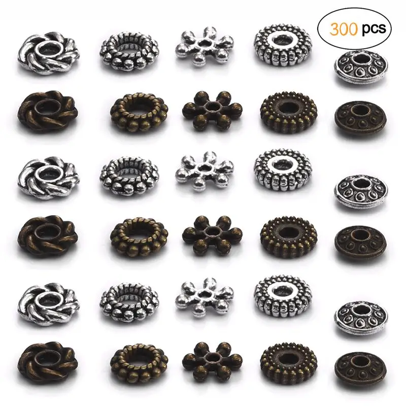 300/500 шт тибетские бусины вставки из сплава с принтом Якорь Подвеска Антик Винтаж