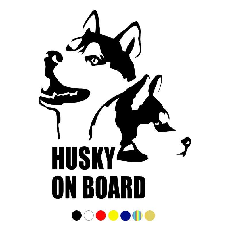 CS-801#15*18 4см наклейки на авто HUSKY ON BOARD водонепроницаемые машину наклейка для