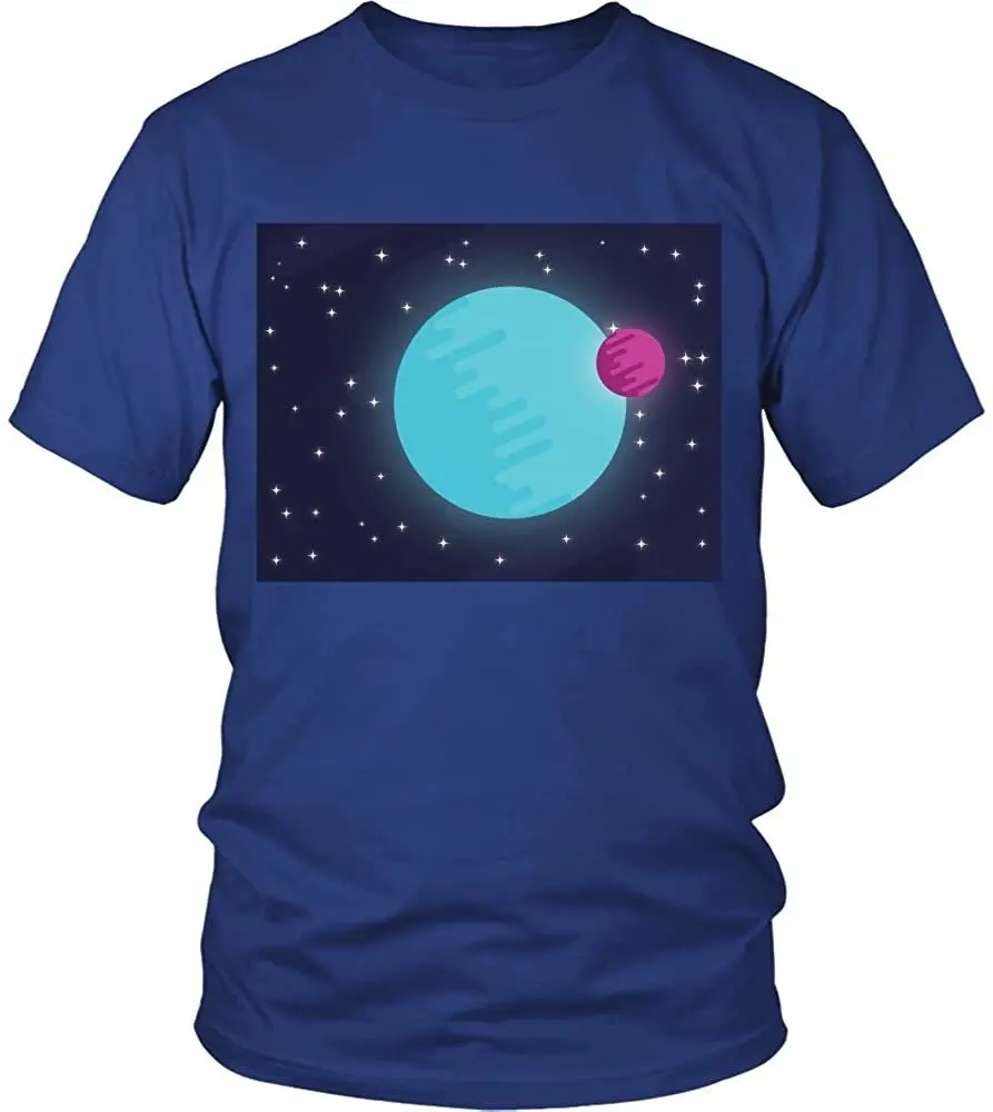 

Planet Shirt Crewneck Sweatshirt Short Sleeve New 2020 Summer Men's Cool Tee Breathable Pure Cotton Round Collar Harajuku Tshirt