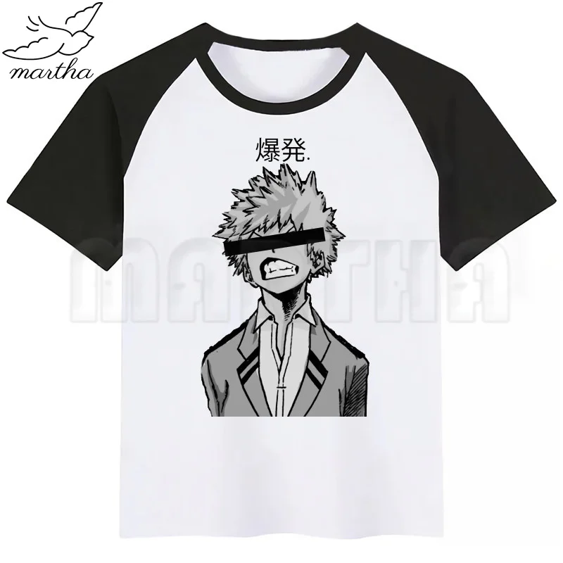 

My Hero Academia Boku No Hero Academia Cartoon Fashion Funny Print T-shirt Kids Summer O-Neck Tops Boys & Girls Tshirt