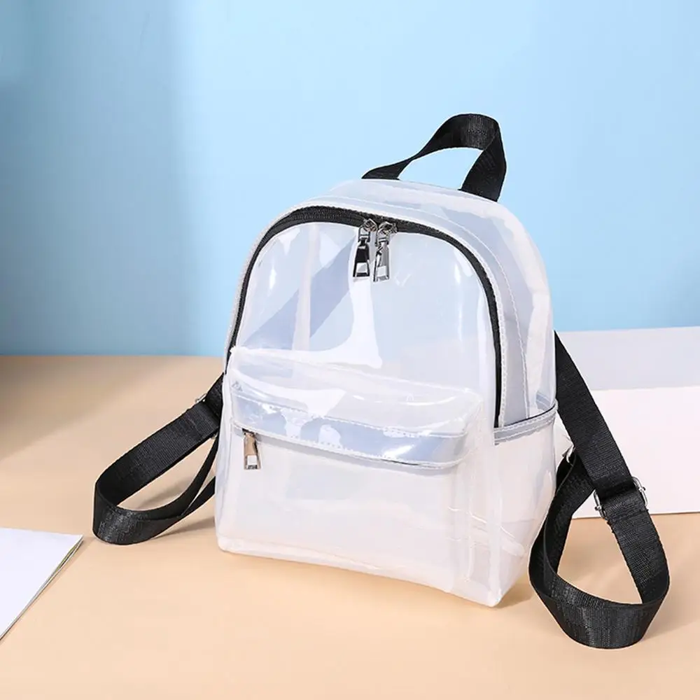 Женский модный однотонный маленький прозрачный женский рюкзак ПВХ Желейный мини