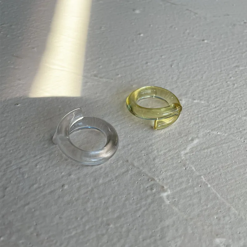 AOMU 1 шт в Корейском стиле на высоком каблуке Модные прозрачные акриловые витой