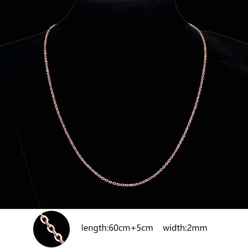Цепочка Из Нержавеющей Стали для ожерелья регулируемая 60 см 5 1 шт. | Украшения и