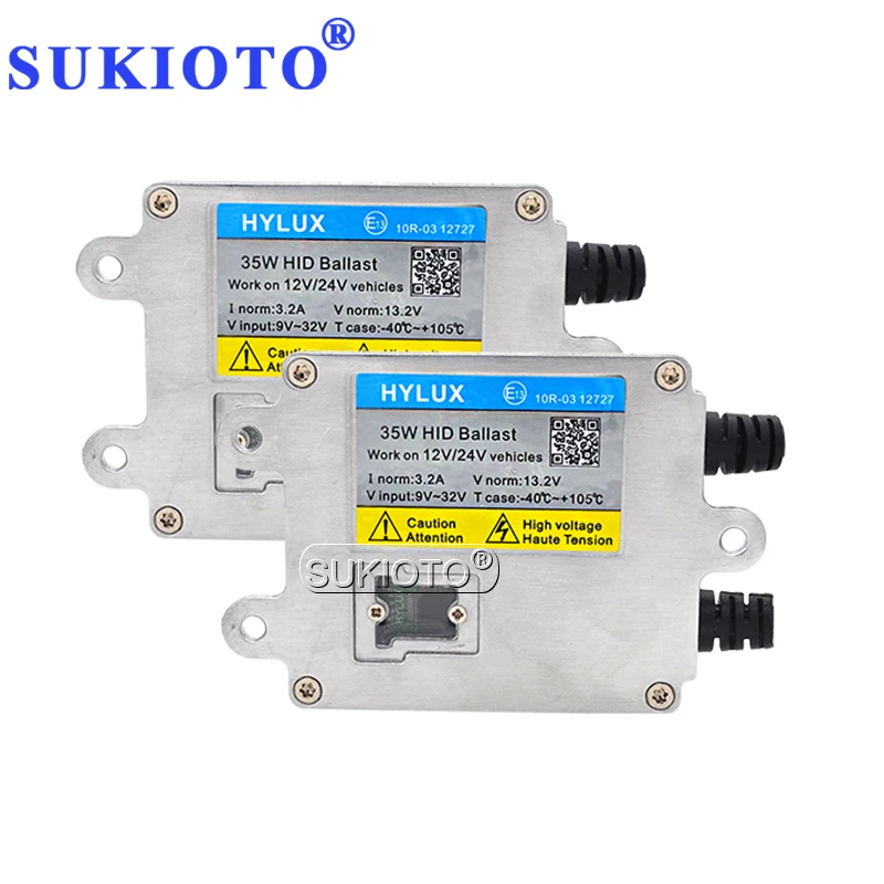 SUKIOTO комплект из 2 предметов HID балласт Hylux A2088 для быстрого запуска 12 В 35 Вт