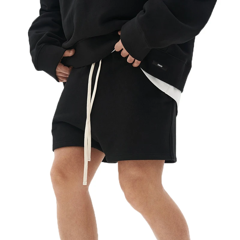 

Summer Casual Shorts Men Japanese Style Pure Cotton Running Sports Men's Casual Summer Elastic Waist Solid Color Male Shorts New