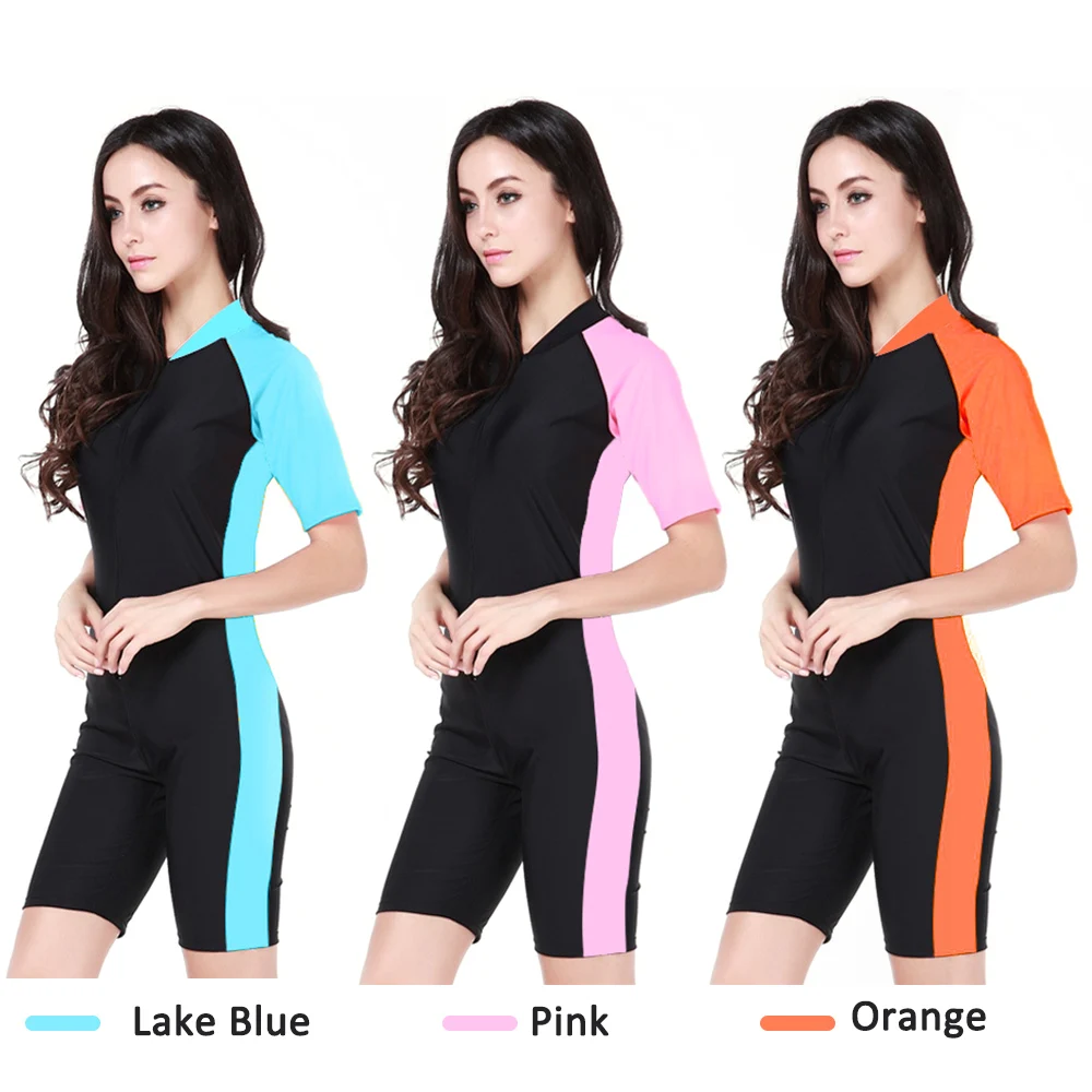 

Women Shorty Wetsuit Short Sleeve One Piece Wetsuit Front Zipper Wetsuit for Diving Snorkeling Surfing Swimming Shorty Wetsuit