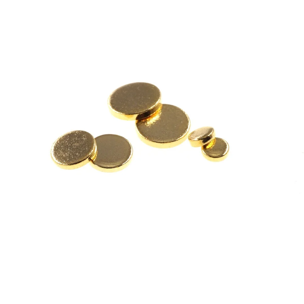 Discos de Contato Redondos de Formato de Alvo Discos de Suporte Condutores para Superfície Sonda de Teste de Pino Pogo Carregada com Mola Diâmetro para Pedido 100 Peças