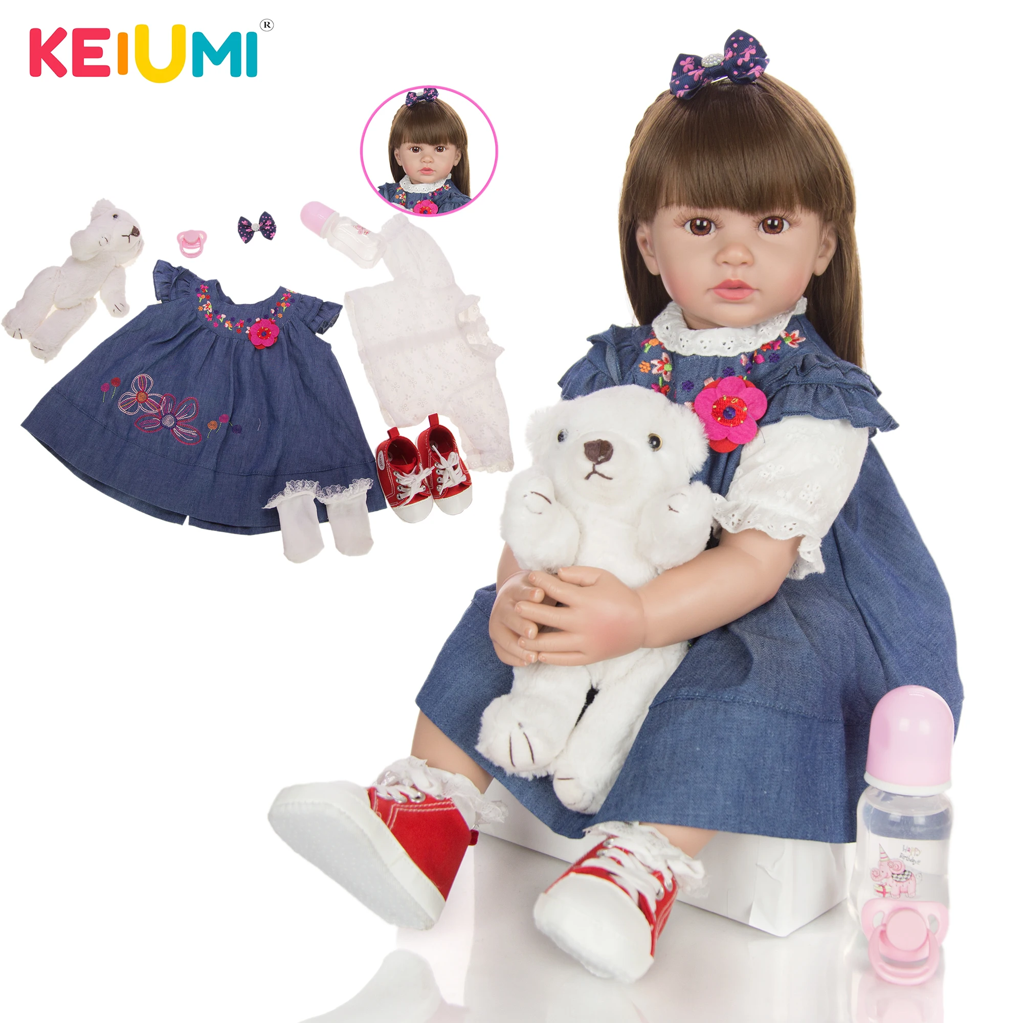 KEIUMI 24 дюйма Новое поступление прекрасный Когтеточка принцесса младенец