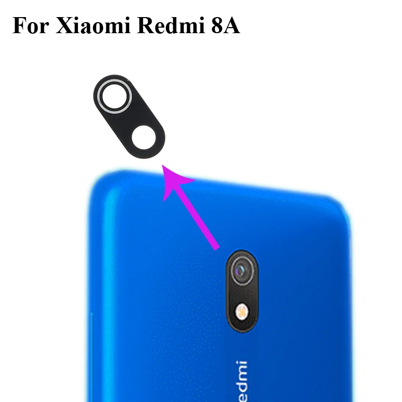 

High quality For xiaomi Redmi 8A 8 A Back Rear Camera Glass Lens test good Replacement Parts XIao mi redmi 8 A