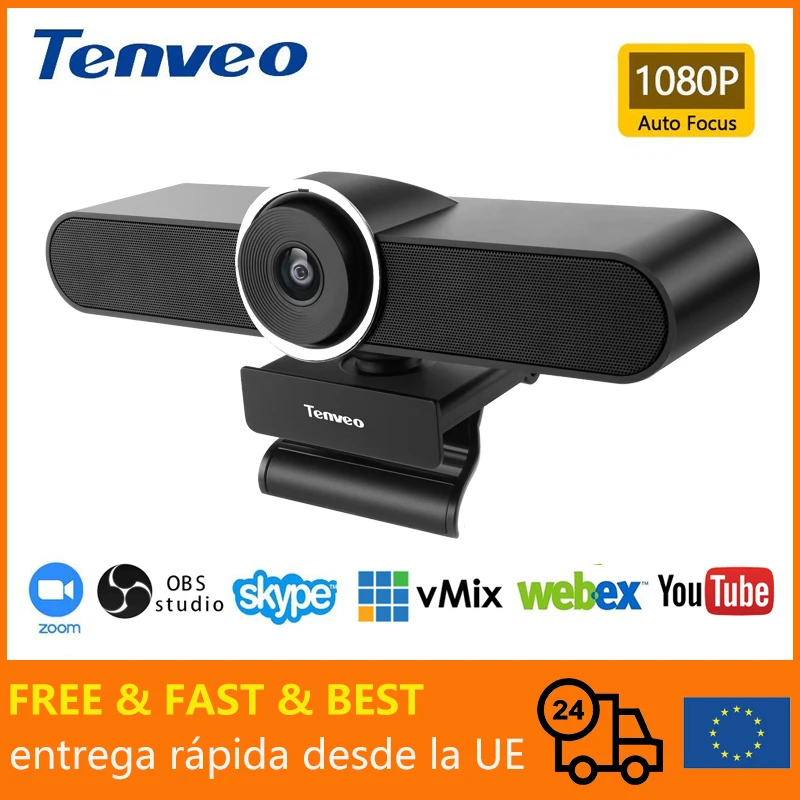 [EU Stock] Free Tax VA200 Pro HD 1080p USB мини веб камера со встроенным микрофоном и динамиком для