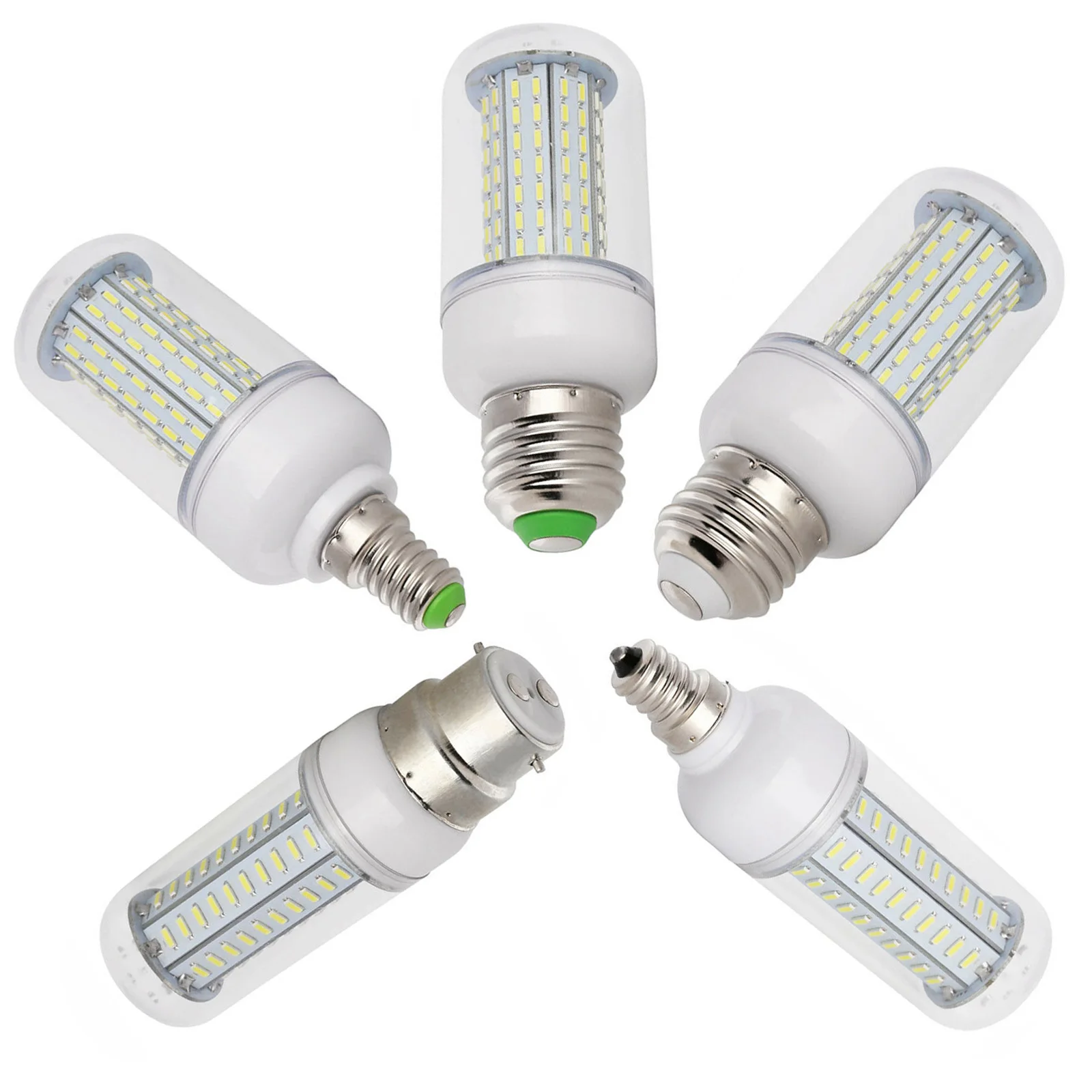 

Dimmable LED Bulb Corn Light E26 E27 E12 E14 12W 14W 15W 18W 20W 4014 SMD Lamp 110V 220V 36 80 96LEDs Replace Halogen Ampoule