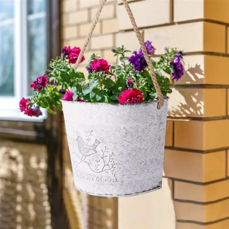 Сочный зеленый горшок для редьки полукруглый настенный жестяной вазон цветов