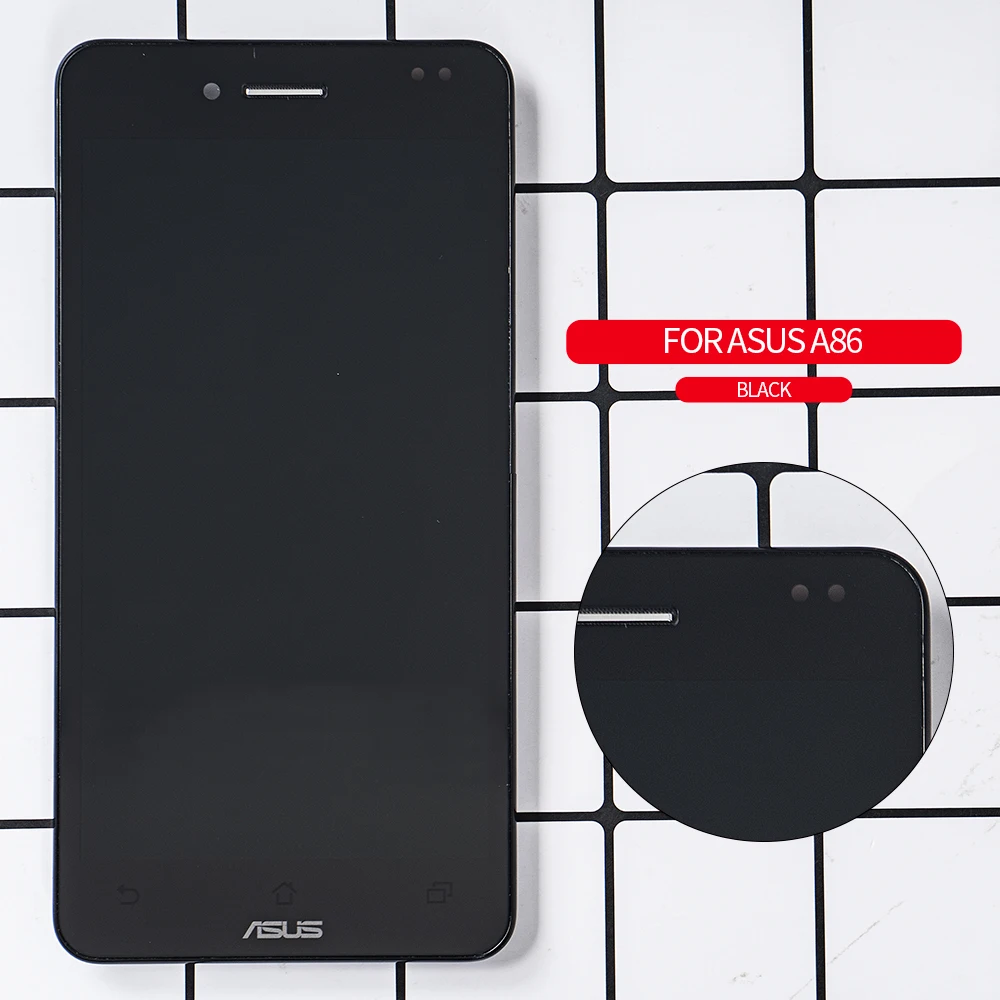 5," ЖК-дисплей для Asus PadFone Infinity A86 ЖК-дисплей кодирующий преобразователь сенсорного экрана в сборе рамка для ASUS A86 Infinity display