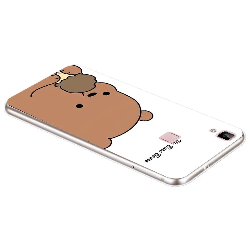 Силиконовый мягкий ТПУ чехол Bear 2 для Vivo X21 X23 NEX A V11 V11i Z3 Z3i Y91 Y93 Y95 без отпечатков