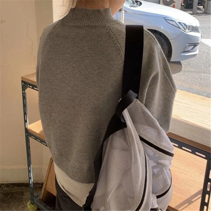 Однотонный дизайнерский водолазка Sungtin модные женские зимние вязаные Джемперы