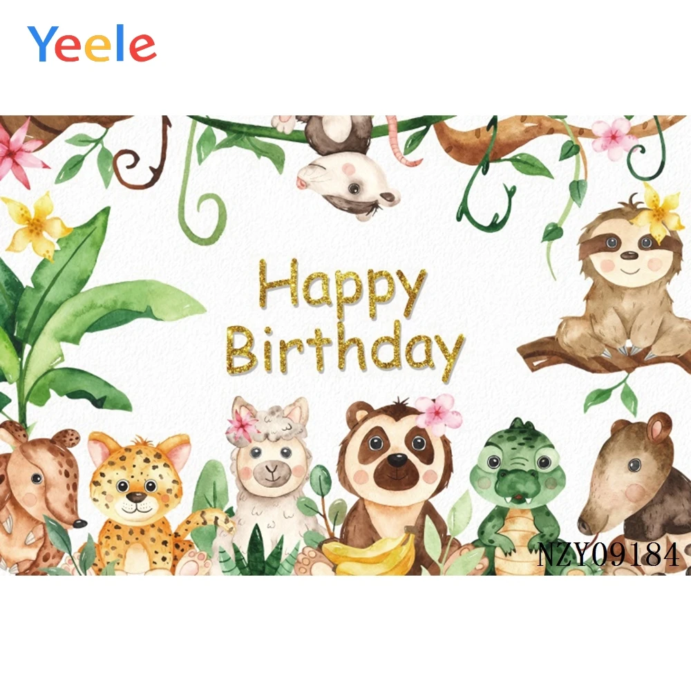 Персонализированный Виниловый фон для фотосъемки сафари вечеринки на день